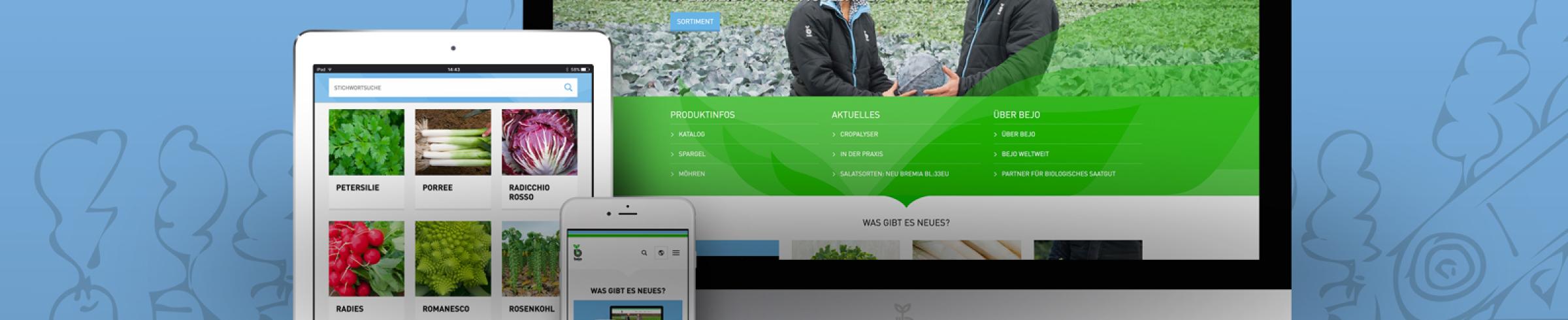 Neue webseite am verschiedene Geräte