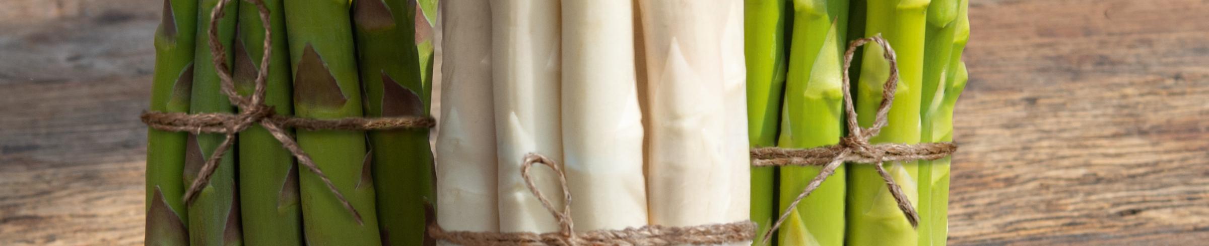 Verschiedenfarbiger Spargel