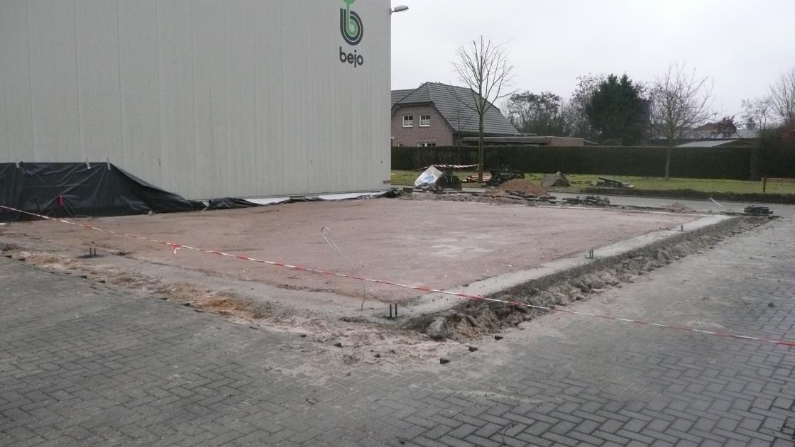 Baubeginn der Hallenerweiterung