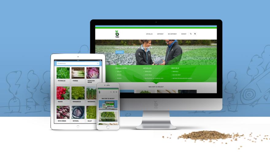 Neue webseite am verschiedene Geräte