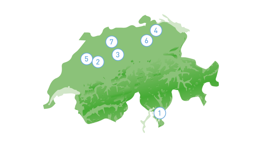 Standorte der Vertriebspartner